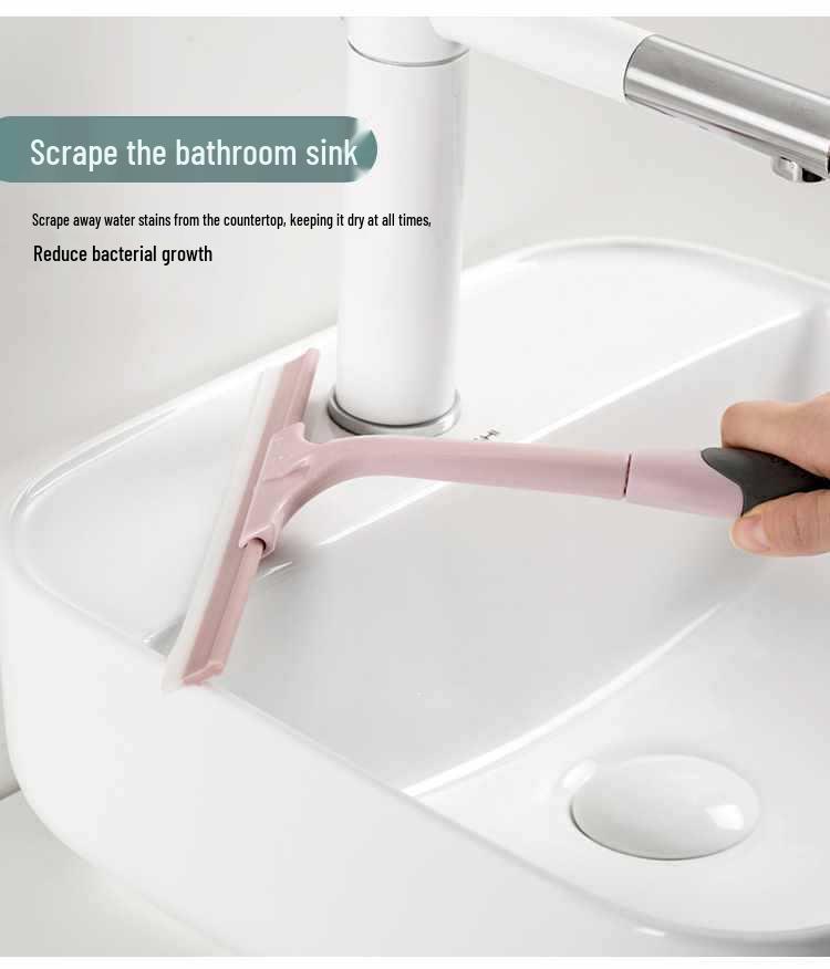 Silicone Floor & Glass Wiper Scraper - Window & Water Cleaning Tool
