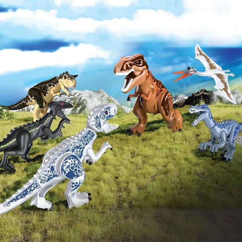 Moc Jurassic Dinosaur Building Block Model, Tyrannosaurus Rex Pterosaur Tyrannosaurus Assembly Toy, Holiday/birthday Gift