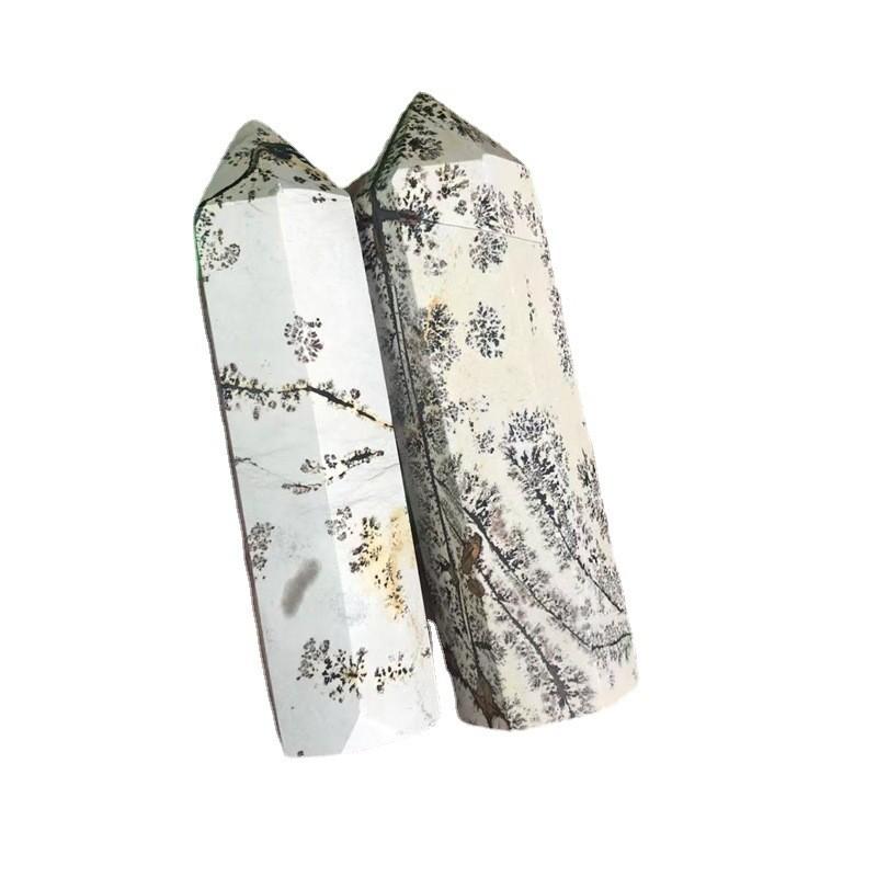 Natürlicher Kristallpunkt Heilungsstab Chinesischer Bildstein Turm Sammlung Und Heimdekoration