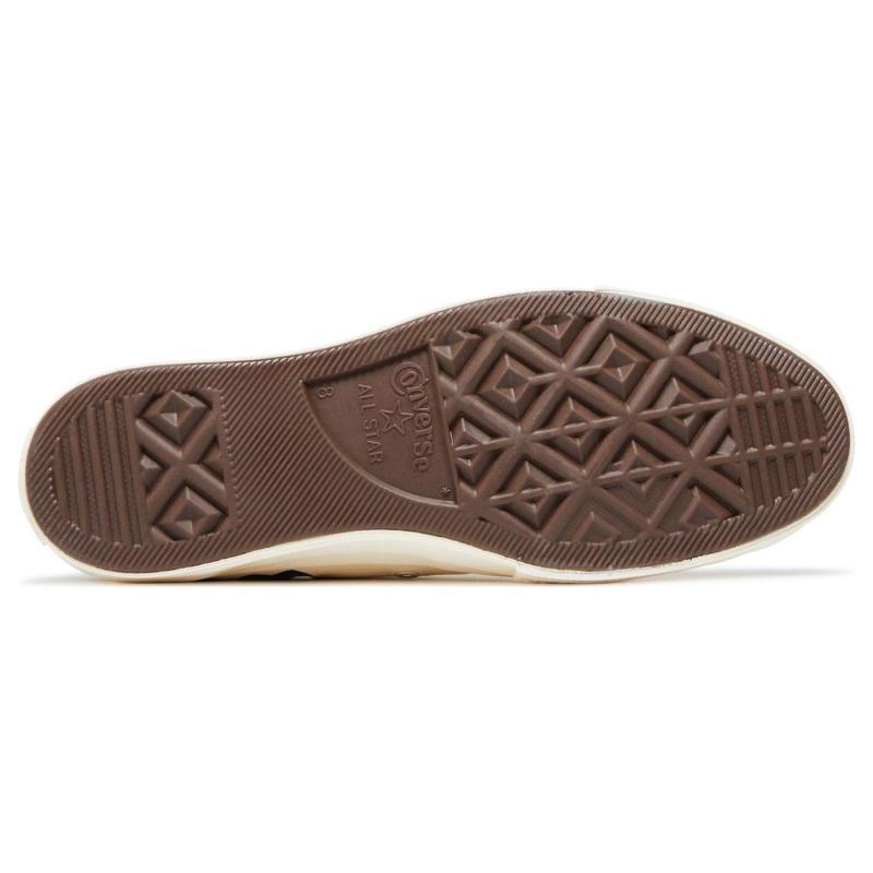 Comme Des Garçons Play X Converse 1970s Comfortable and Versatile High-top Canvas Shoes Unisex Beige.