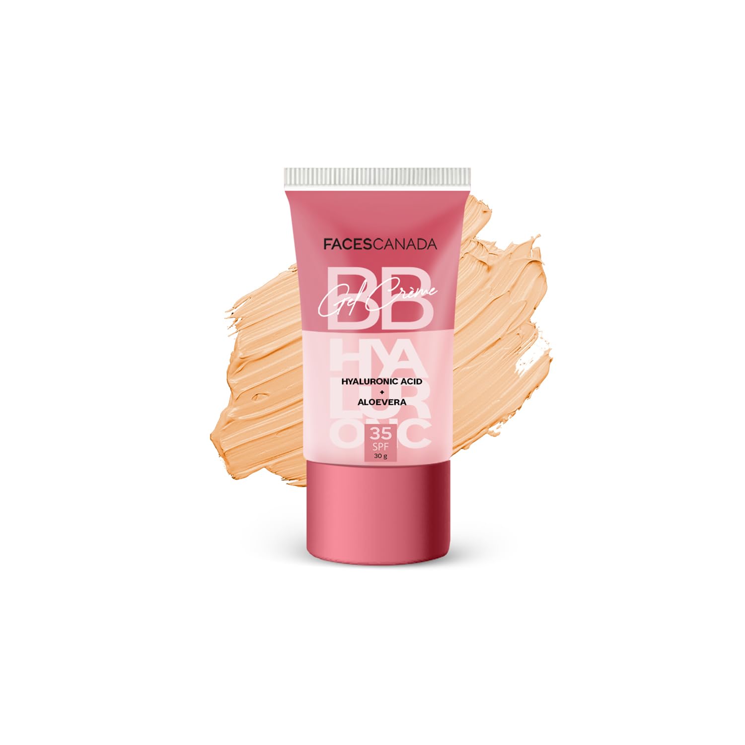 FACESCANADA SPF 35 BB Гель-Крем - Теплый Карамель, 30 г | Многофункциональный | Выравнивает тон кожи | Мгновенное сияние | Гладкое безупречное матовое покрытие | Увлажняющий | L