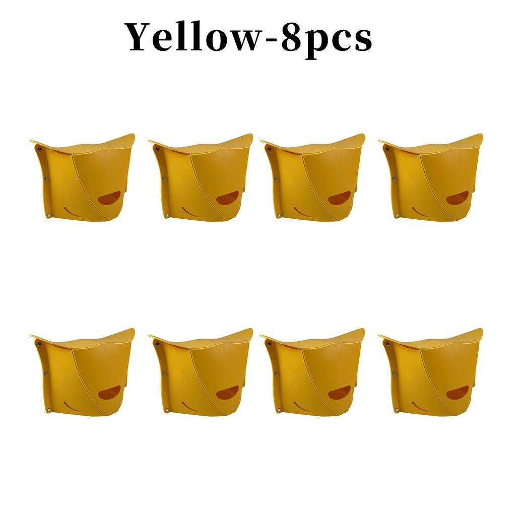 1/1/8PCS Portable Plastic Folding Stool Ultra-thin Paper Seat Outdoor Travel Train Portable Stools