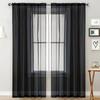2 Panels Chiffon Sheer Window Curtains for Living Modern Simple Curtain Gauze Semi-blackout Balcony Thin Window Screen