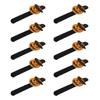 Holiday Wrist Accessories Set of 10 Slap Bracelets for Group Guests, Seasonal Wristbands for Class Parties and Family Plans