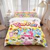 Vary Peri Cartoon Characters Print 3Pcs Bedding Set,Duvet Cover with 2 Bedro,Pillowcase Home Birthday Gift