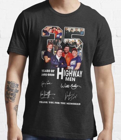 Anniversary The Highwaymen T-Shirt Memories Willie Nelson Kris Kristofferson Unisex T-Shirt M