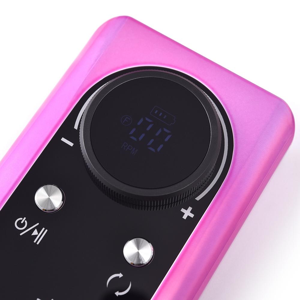 Professional 45000RPM Electric Portable Nail Drill Machine Rechargeable Low Noise Nail Sander File for Manicure Salon Drill Tool