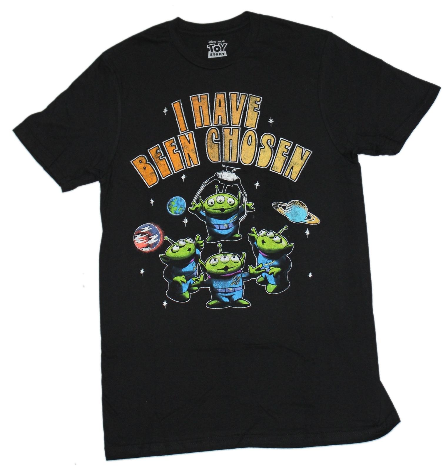Toy Story New Adult T-Shirt - Repeat Aliens Under I Have Been Chosen L