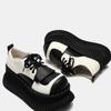 Fashion New Women Loafers Classic Platform Chunky Heel Black Ladies Pumps Female Mary Jane Derby Lolita Sweet Round Toe College Shoes