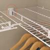 4lots Epoxy Coated Shelf Support Brackets Reinforced Stainless Steel Brackets for Wire Shelving Secure Mounting