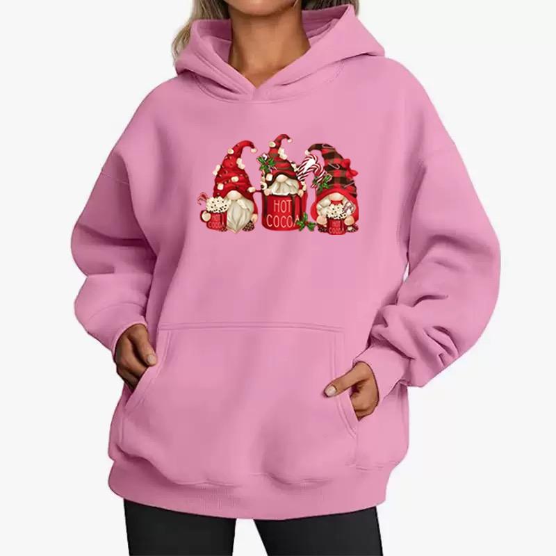 New Men Women Autumn Winter Hoodie Festive Christmas Graphic Sweatshirt Casual Loose  Long Sleeve Hoodie Street Hip Hop Clothing