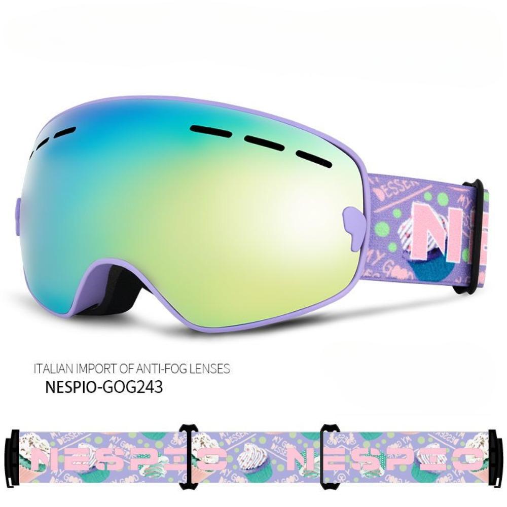 

Детские лыжные очки, противотуманные зимние очки, детские защитные очки, комплект оборудования для лыжных очков