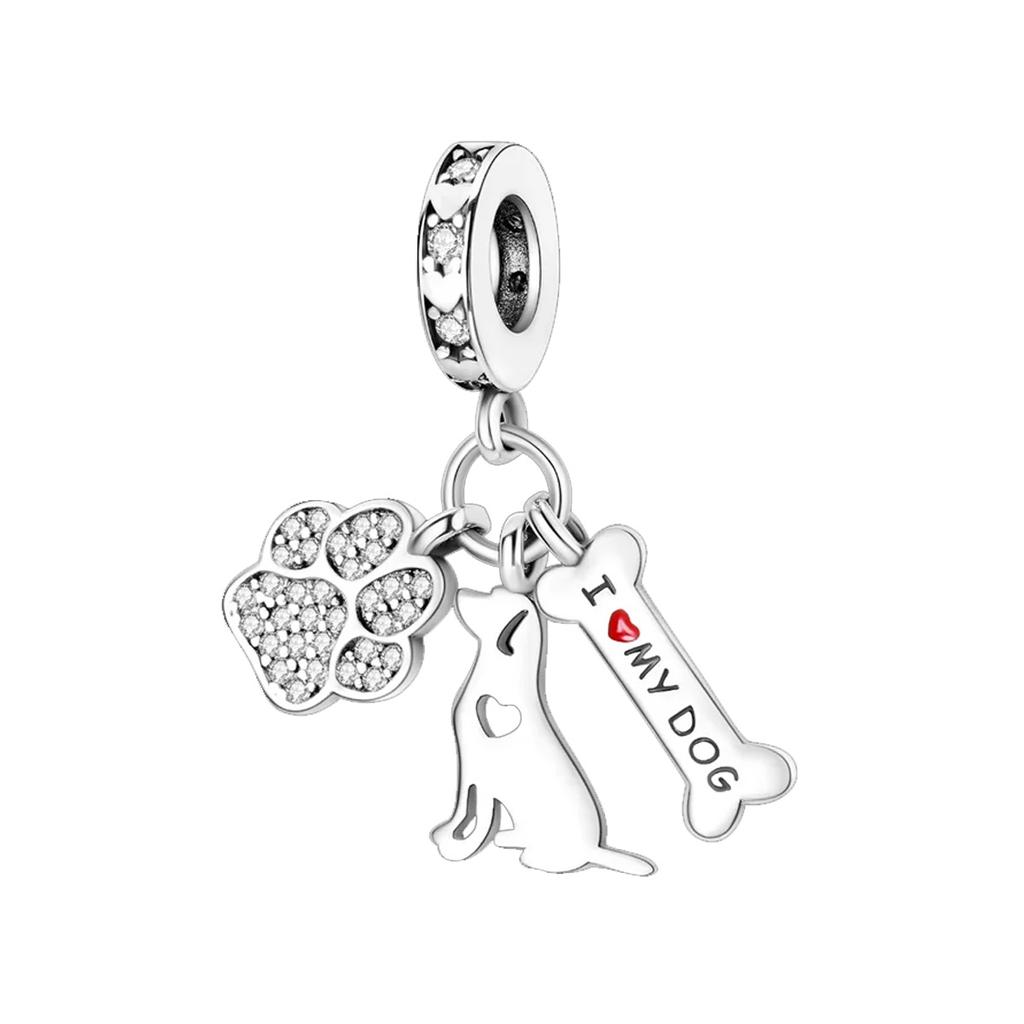 Love Tower Bees Cross Butterfly Pendant Bead Component Family Bead Components Compatible With Authentic Original Charm Bead Component Bracelet High