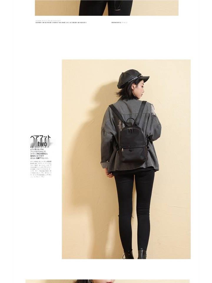 2025 Versatile Nylon Women's Backpack: New Korean College Style Fashion with Oxford Cloth Canvas
