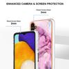 For Samsung Galaxy A56 5G TPU Case Marble Pattern 2.0mm Electroplating Phone Back Cover