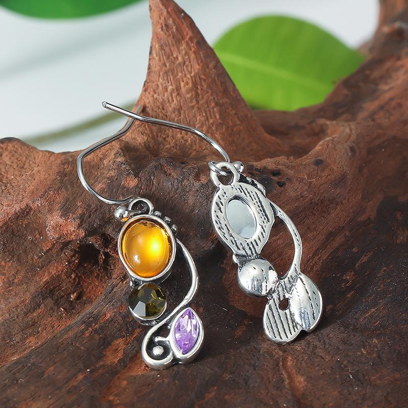 BlingBay Women's Pendant Earrings Retro Dark Style Halloween Gothic Girl Party Birthday Jewelry Gift