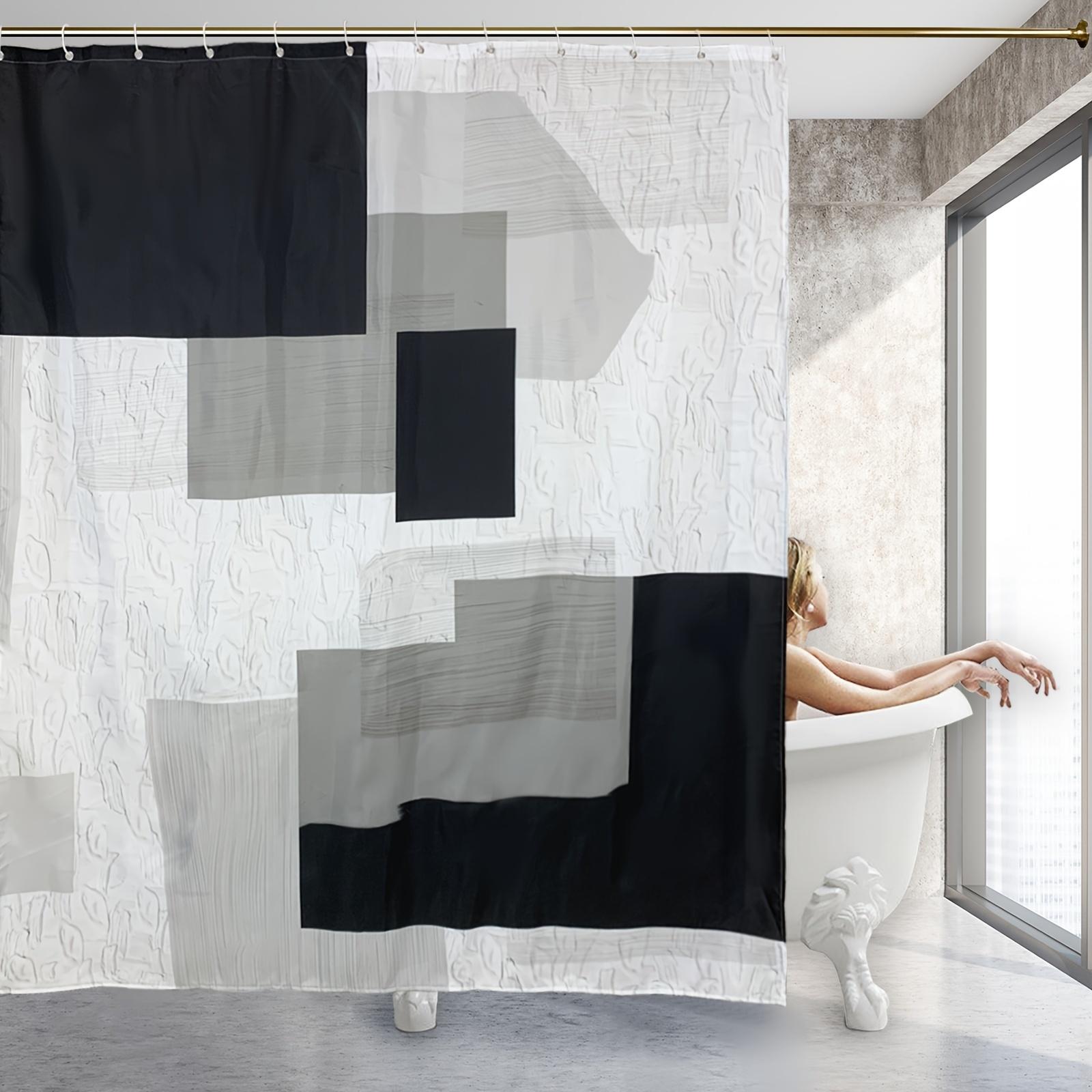 4 шт. роскошные геометрические наборы занавесок для душа — фото 3