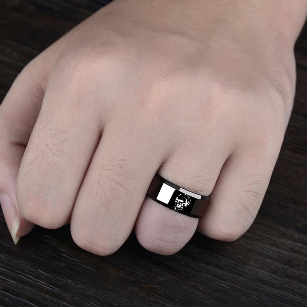 2026 Gothic Skeleton 316L Stainless Steel Unisex Retro Punk Hip Hop Punk Party Jewelry Gift Can Be Customized