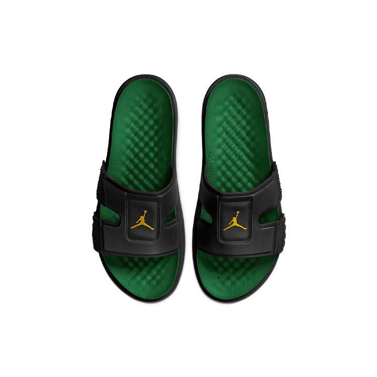 Jordan Hydro 8 Comfortable Lightweight Slide Sandals Men Footwear Black Green CD2803-007