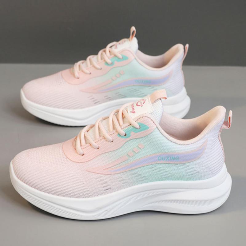 Jaro a Podzim Léto Mládež Móda Prodyšné Sportovní Volnočasové Měkká Podrážka Pohodlné Gradientní Barva Sportovní Dámská Obuv