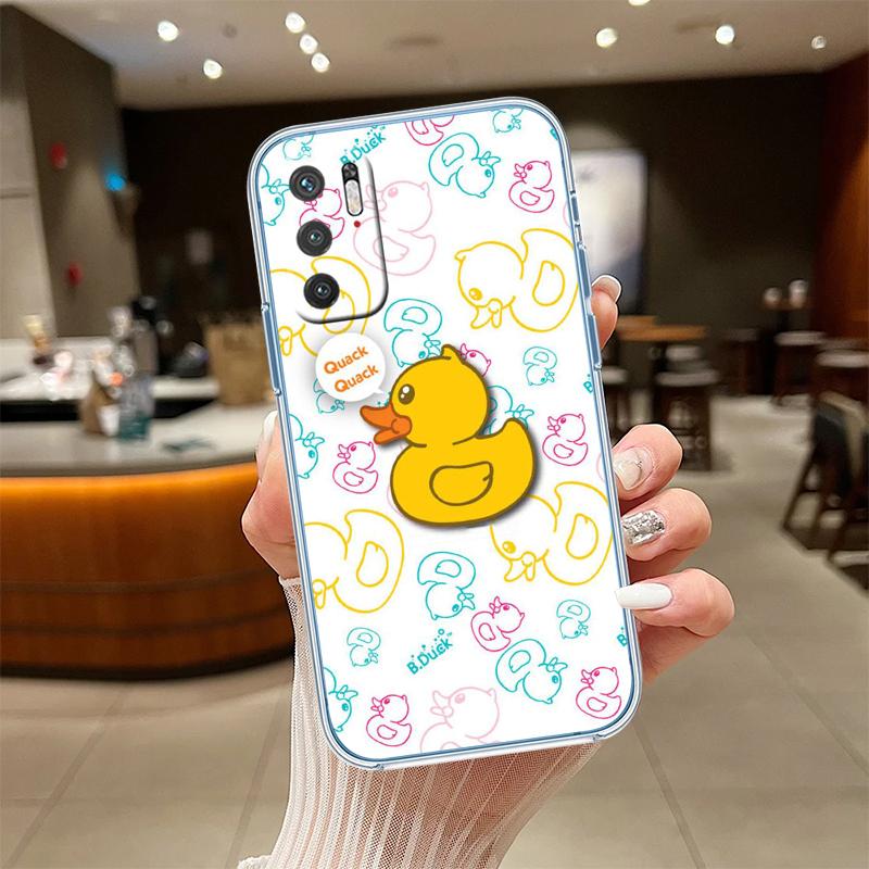 UP27 DUCK Cartoon Transparent Phone Case for Motorola Moto G7 G8 G9 G84 G85 G73 G24 G15 Z2 Play Power Plus