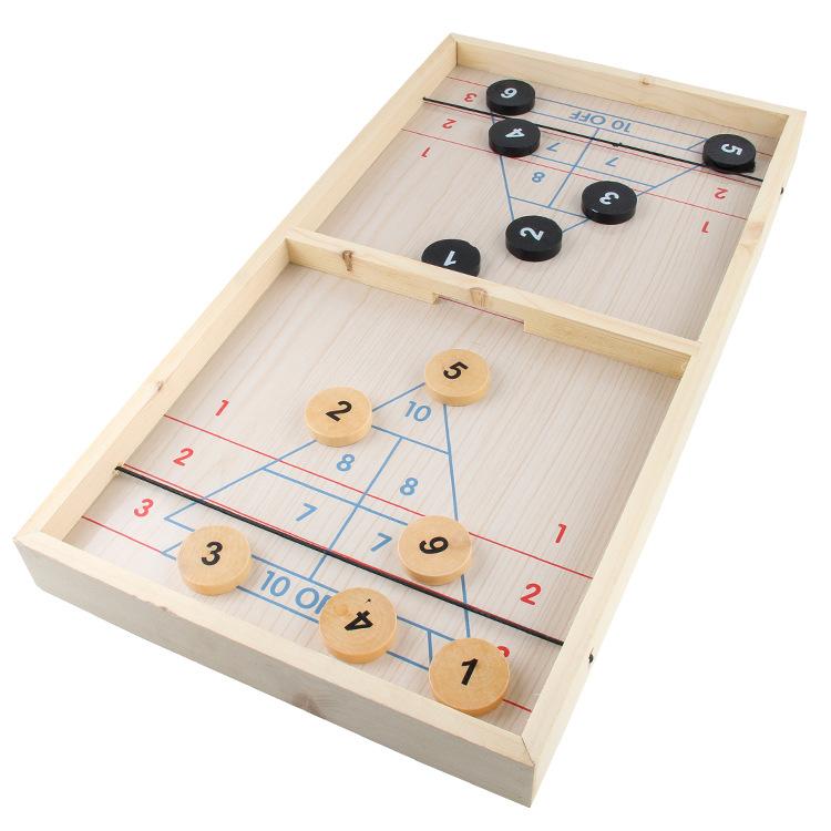 Direct Supply Of New Strange Play Chess Parent-Child Interaction Collision Chess, Finger Chess Continuous Bead Board Game Ice Hockey Ejection Chess