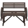 2 Piece Garden Lounge Set Solid Pine Wood