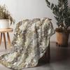 Soft Fleece Blanket Floral Pattern Throw Blanket Sofa Bed Decorative Throw Blanket For Home Decor Gift