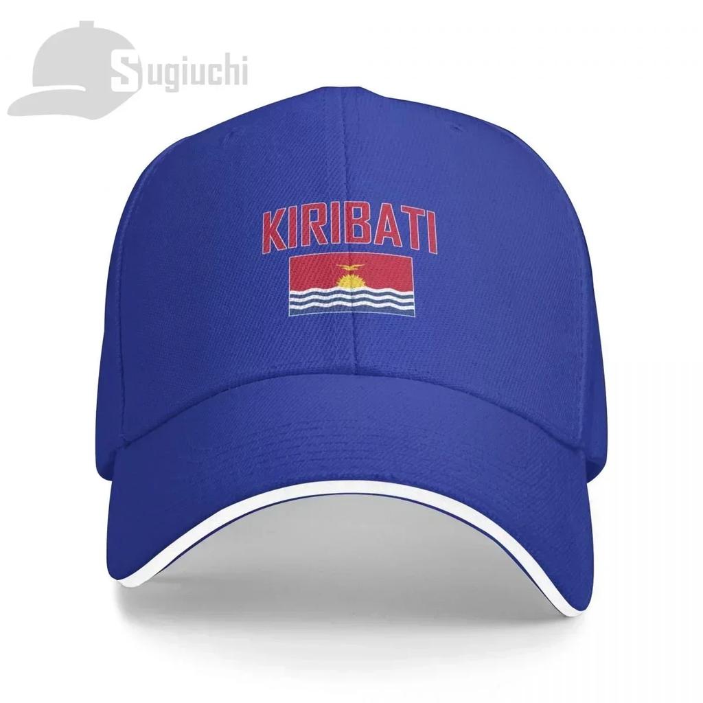KIRIBATI Flag With Letter Baseball Cap Unisex Women Summer Unisex Hip Hop Caps Cotton Snapback Golf Hat Fishing Caps