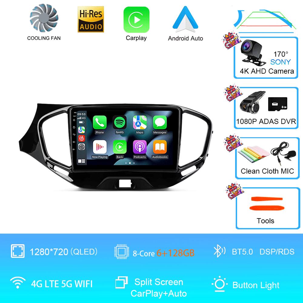 Car Radio Android 14 Carplay Wifi 4G For LADA Vesta Cross Sport 2015 - 2020 Multimedia Video Player Navigation GPS Stereo Auto