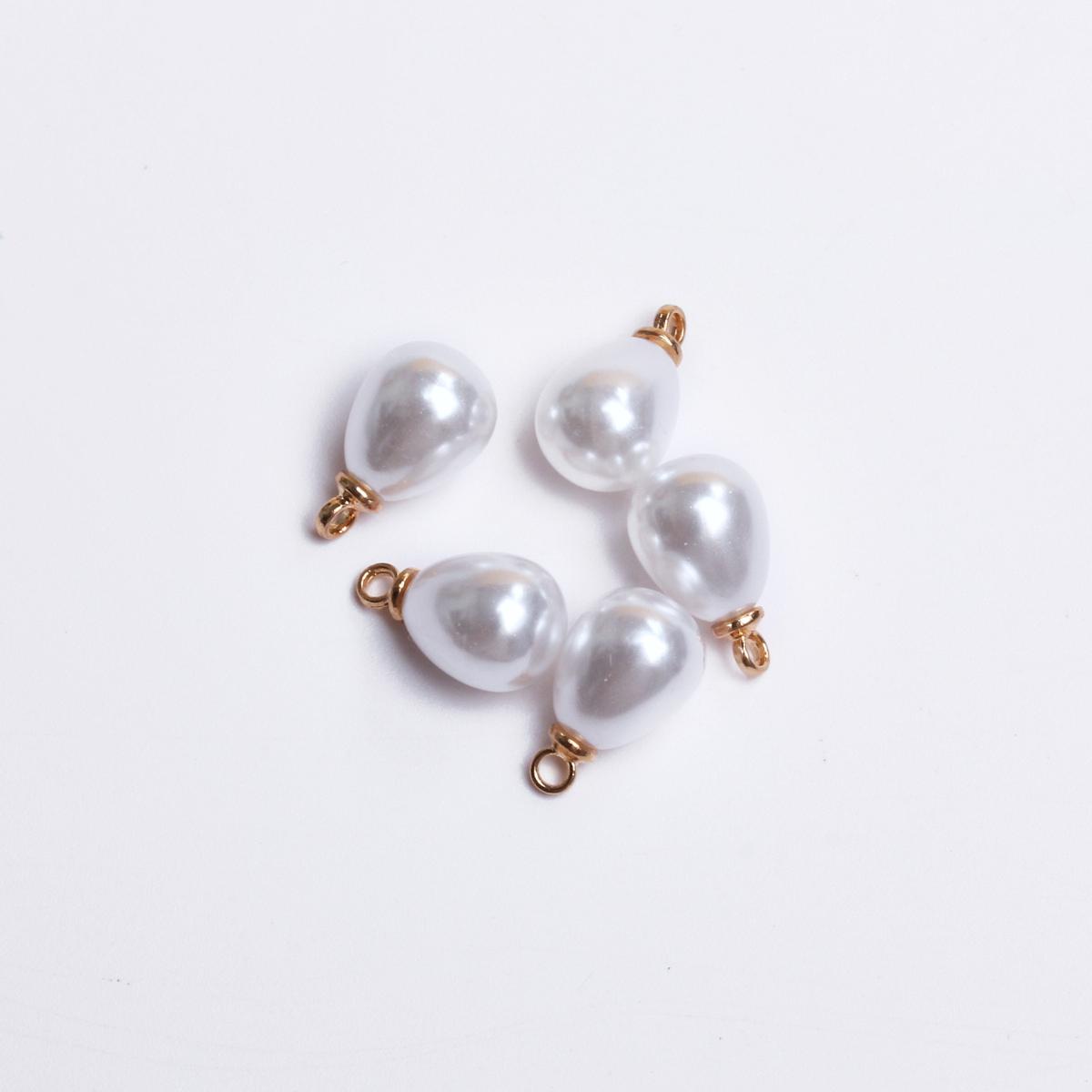 

Брошь с искусственным жемчугом, браслет, ожерелье, овечий глаз, сделай сам, яркие серьги в форме капли воды, подвеска, модные 10/14/16/18 мм, 5 шт., подарок на вечеринку 8*10mm розового золота