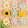 Kovict 10Pcs Silicone Focus Beads Sunflower Flower Bead For Jewelry Making DIY Keychains Necklace Bracelet Accessories