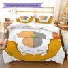 Nyanko Sensei Pattern Bedding,Quilt Set Quilt Cover Pillowcase Home Birthday Gift (1 * duvet cover + 2 * pillowcase, without core)