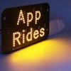1 шт. APP Rides автомобильный знак аксессуары для совместных поездок автомобиль лобовое стекло кабины индикаторная лампа светодиодный фонарь на крышу такси 5 В предупреждающий свет