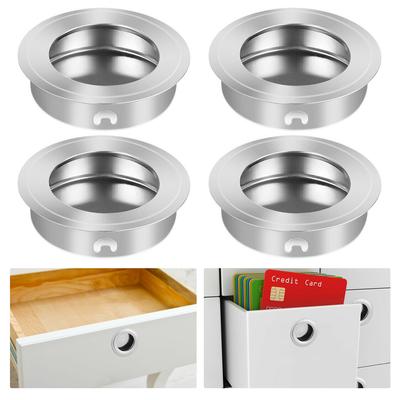 Maniglia per Porte Scorrevoli con Foro Rotondo 4 X 3,5 X 1 Cm 4pz