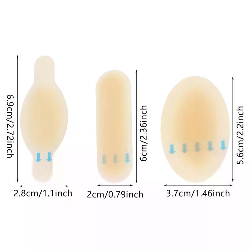 10/12pcs Adhesive Hydrocolloid Gel Blister Plaster Heel Anti-wearing Heel Sticker Pedicure Patch Plaster Foot Care Tools