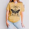 Always Be a Lilith Shirt | Witchy Gothic Moth Graphic Tee, Occult Feminist Moon Phase Top