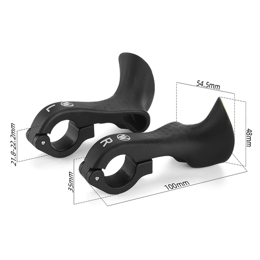 Bicycle Bar Ends Ergonomic Antislip MTB Mountain Bike Handlebar Ends for 21.822.8mm Handlebars