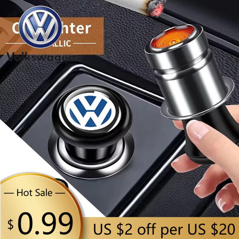 For VOLKSWAGEN VW Car Cigarette Lighter NewCigarette Lighter Plug Car Accessories For Volkswagen VW Rline Amarok T5 Phaeton Tigu
