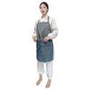 Anti-static Dustproof Apron with Striped Sleeves for Electronic Workshops