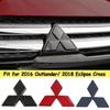 Für Outlander 2016 Eclipse Cross 2018 Auto Frontgrill Abzeichen Heckklappe 3D Emblem ABS Klebeaufkleber Auto Zubehör