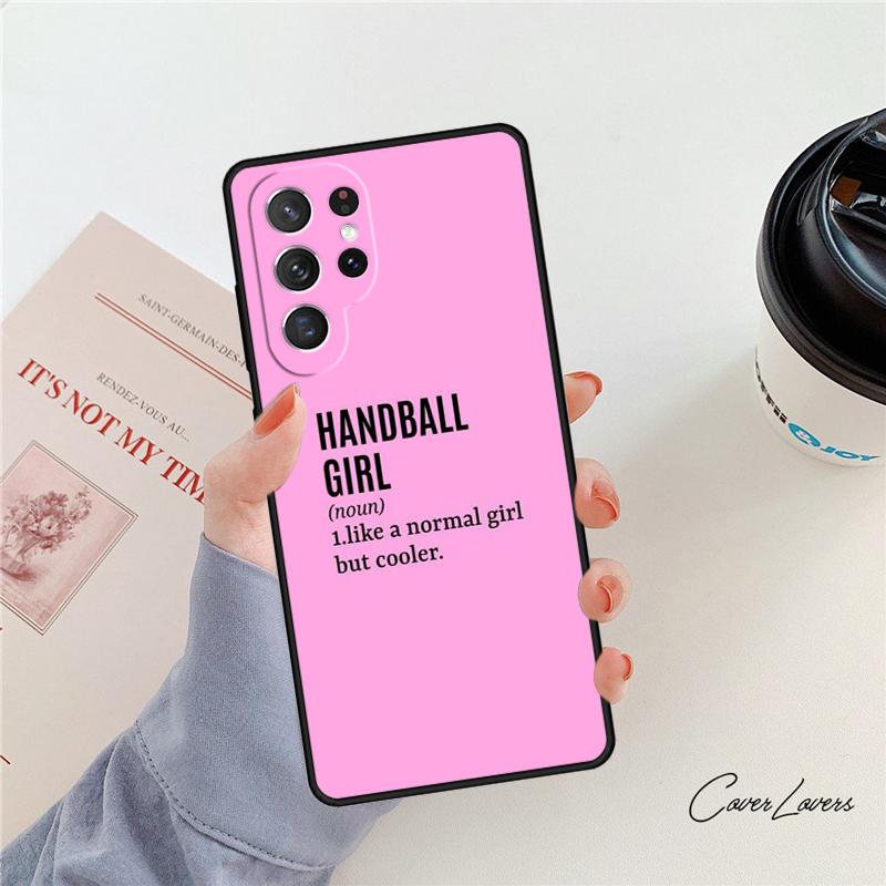 

Handball Handballer phone case For Samsung Galaxy S24 S25 S23 S22 Ultra Note 10 20 Plus S20 S21 FE Cover Note10 Pro(Plus)