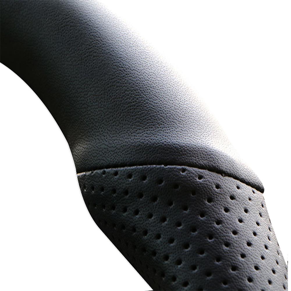 Customized Car Steering Wheel Braiding Cover For Renault Clio 4 (IV) Kaptur Captur 2016-2019 Leather Hand-sewn Steering Wrap