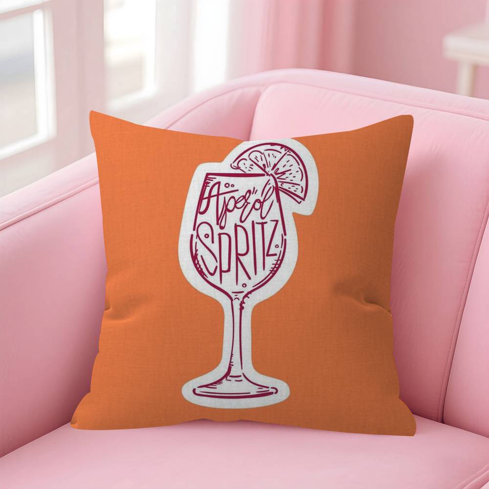 Anime AAperolS SSpritzS  Cushion Cover Car Throw Pillow Case For Sofa Car Christmas Gift