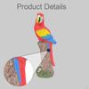 Parrot Figurine Animal Sculpture Crafts Bird Ornament Creative Tabletop Decoration Garden Statue for