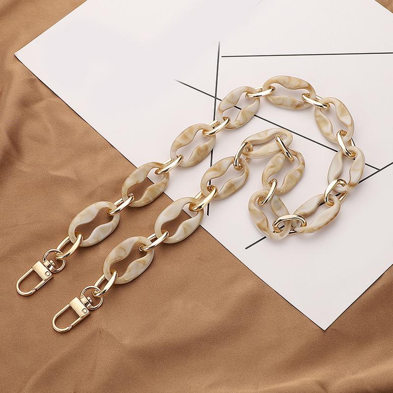 40/60cm Acryl Taschenkette Taschengurt Abnehmbarer Taschenzubehör Damen Hochwertige Kette für Taschen Geldbörsenketten-Taschengriff 2021