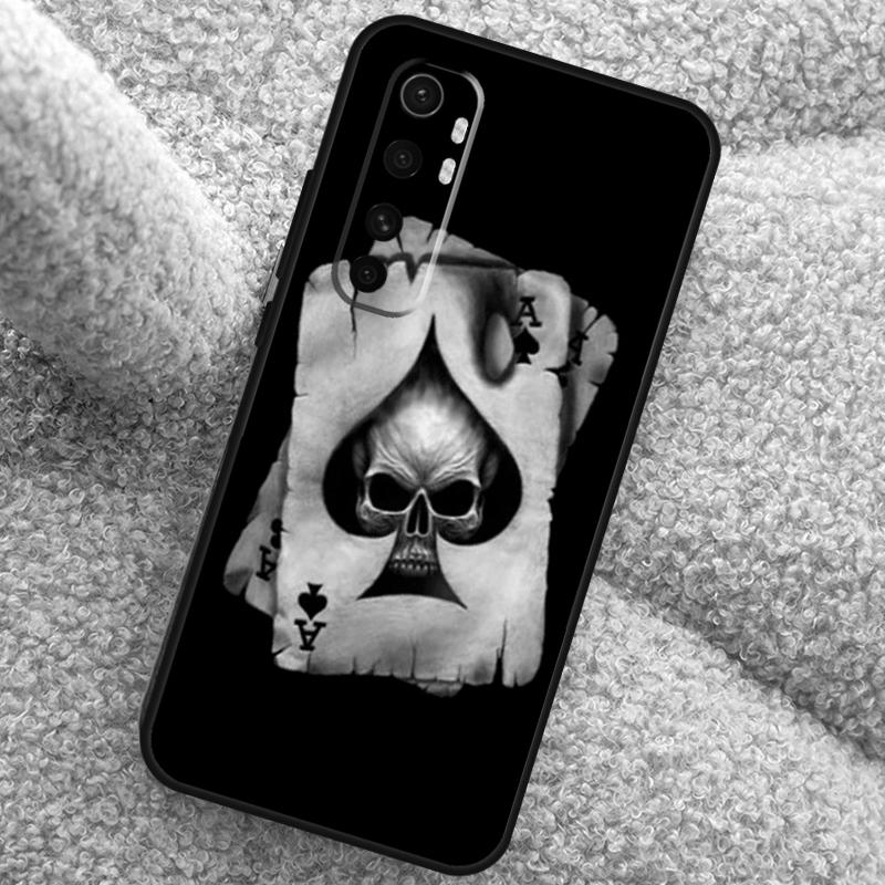 Ace of Spades Poker Case For Xiaomi 15 Ultra 14 13T 14T 15T 17 Pro Max  Cover For POCO X7 Pro X5 X6 F5 F6 F7 F8
