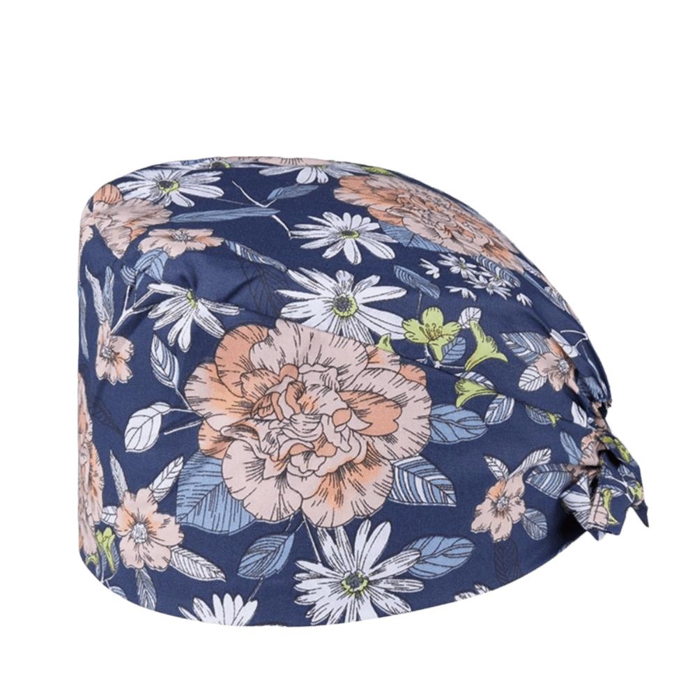 Unisex Cartoon Printing Scrub Cap Adjustable Buckle Print Design Lab Scrub Hat Breathable Soft Pure Healthcare Hats Pet Hospital