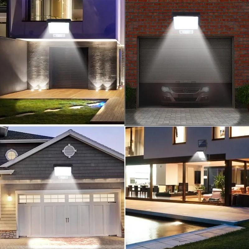 117/108/72 COB Solar Wall Lamp Motion Sensor LED Solar Lights 3 Modes with Remote Control Outdoor Waterproof Lamp for Garden Yard Decor