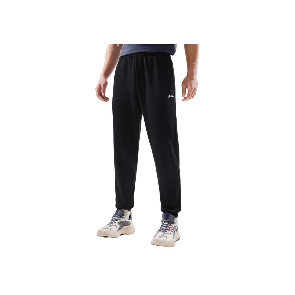 Li-Ning Pantaloni della tuta casual sportivi caldi foderati in pile da uomo AKYV109-1